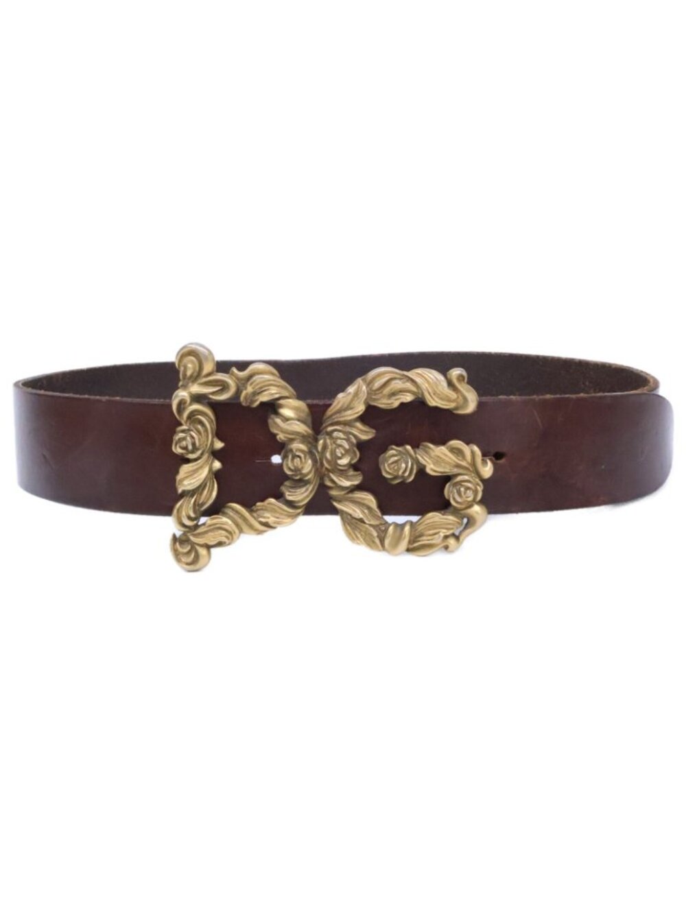 Dolce & Gabbana DG Buckle Leather 80 Belt - Picture 2 of 10